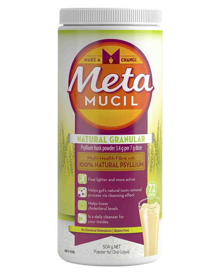 Metamucil Fibre Supplement Regular 72 Dose 504g