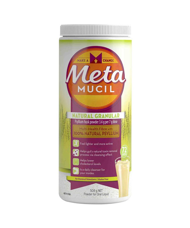 Metamucil Fibre Supplement Regular 72 Dose 504g