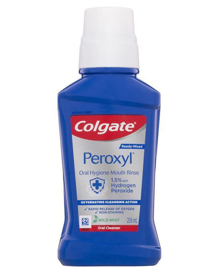 Colgate Peroxyl Oral Cleanser Mint Flavour 236mL