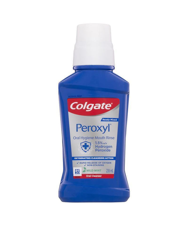 Colgate Peroxyl Oral Cleanser Mint Flavour 236mL