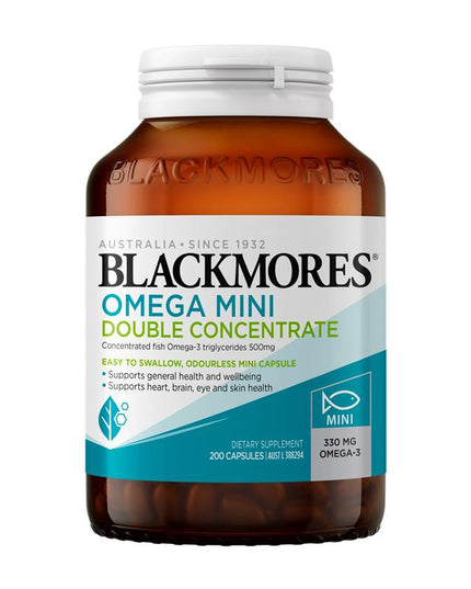 Blackmores Omega Mini Double Concentrate 200 Capsules
