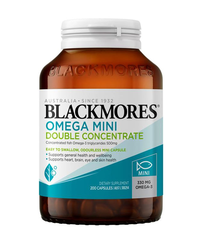 Blackmores Omega Mini Double Concentrate 200 Capsules