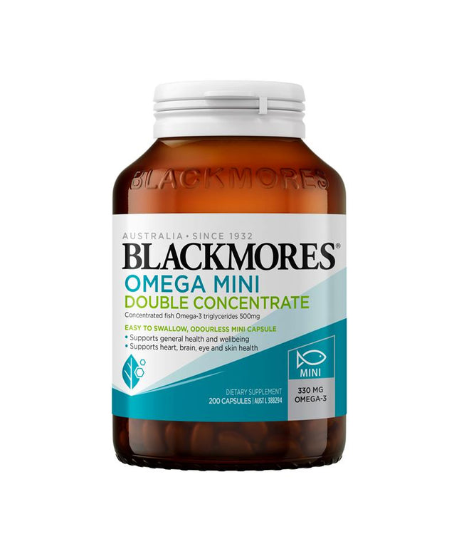 Blackmores Omega Mini Double Concentrate 200 Capsules