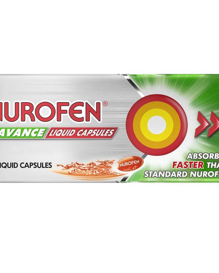 Nurofen Zavance Fast Pain Relief Liquid Capsules 200mg Ibuprofen 20 pack