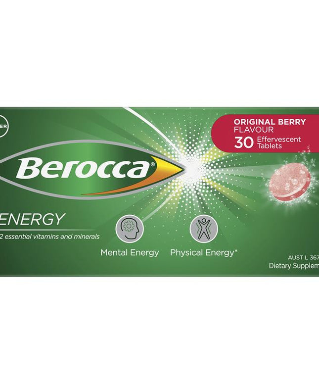 Berocca Energy Original Berry 30 Effervescent Tablets