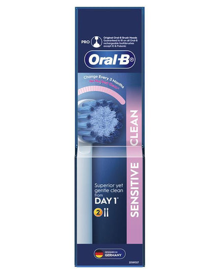 Oral B Power Toothbrush Clean Sensitive Refills 2 Pack