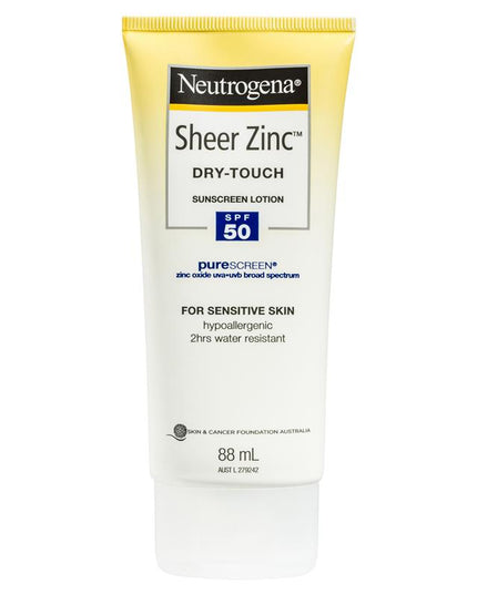 Neutrogena Sheer Zinc Body Dry-Touch Sunscreen Lotion 88mL