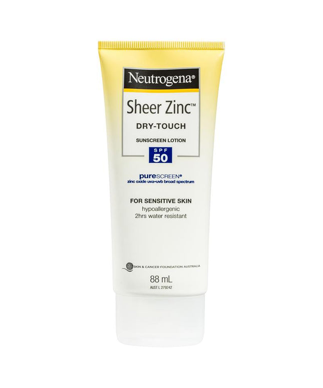 Neutrogena Sheer Zinc Body Dry-Touch Sunscreen Lotion 88mL