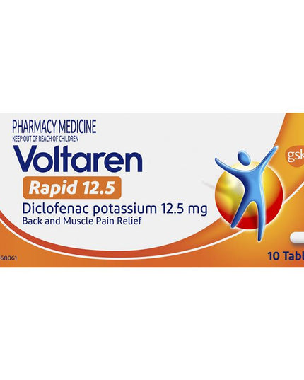 Voltaren Rapid 12.5, Pain Relief Tablets 10