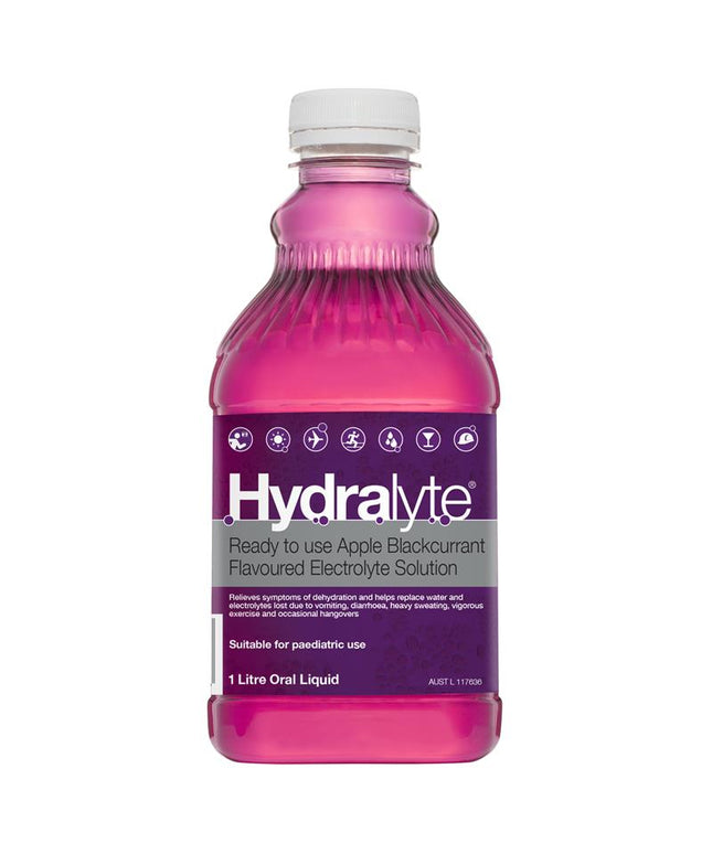 Hydralyte Liquid Apple Blackcurrant 1 Litre