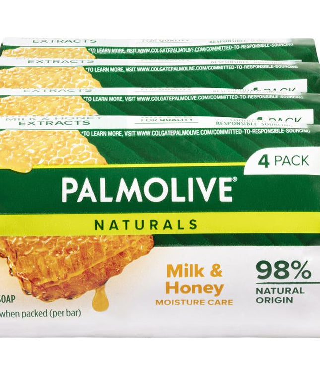 Palmolive Naturals Replenishing Bar Soap Milk & Honey 4 x 90g