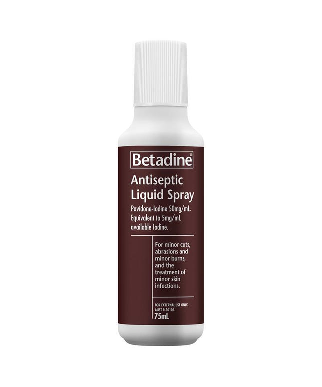 Betadine Antiseptic Liquid Spray 75mL