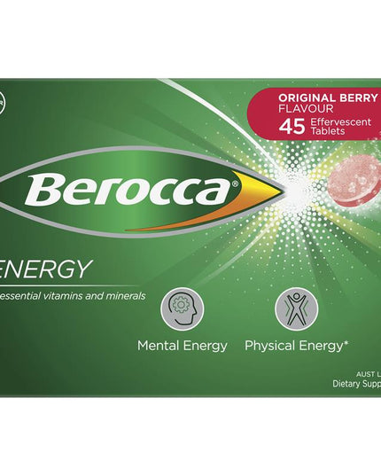 Berocca Energy Original Berry 45 Effervescent Tablets