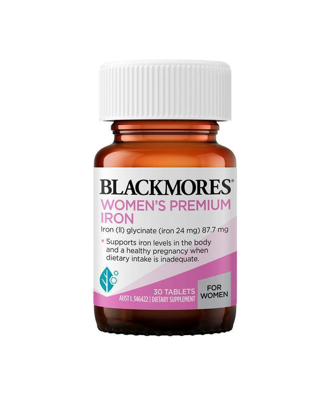 Blackmores Womens Premium Iron 30 Tablets