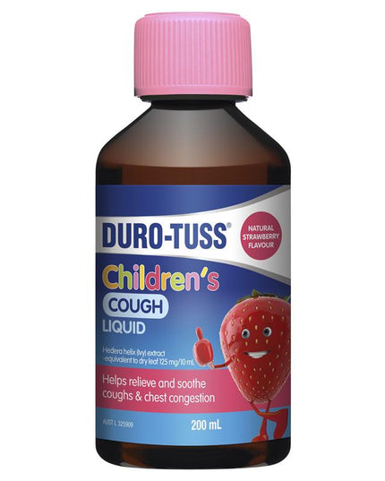 DURO-TUSS Children's Cough Liquid Strawberry 200mL