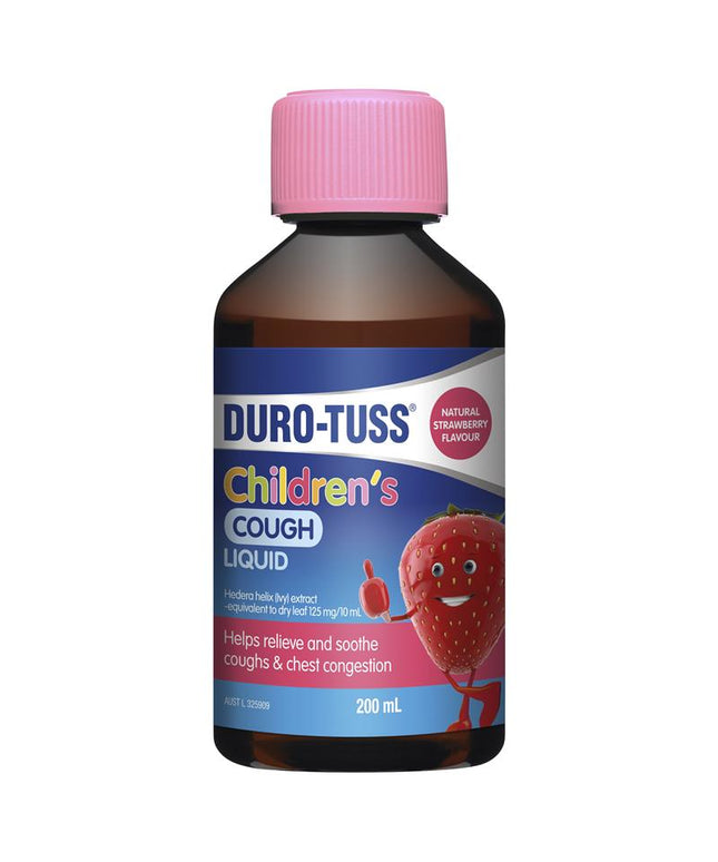 DURO-TUSS Children's Cough Liquid Strawberry 200mL