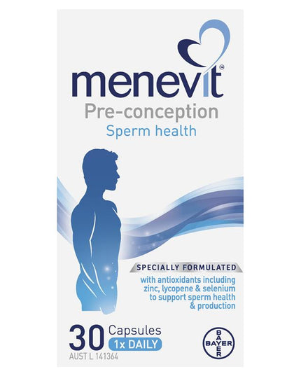 Menevit 30 Capsules NEW