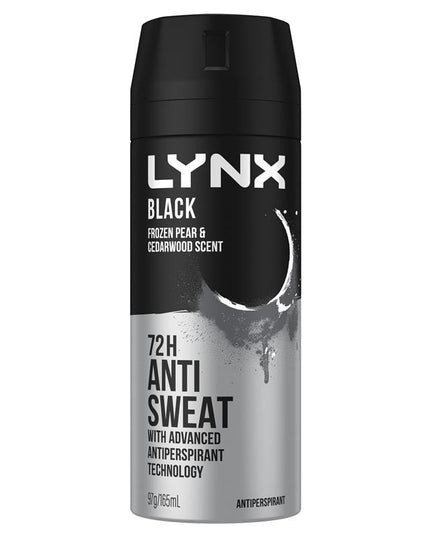 Lynx Deodorant Antiperspirant Black 165ml