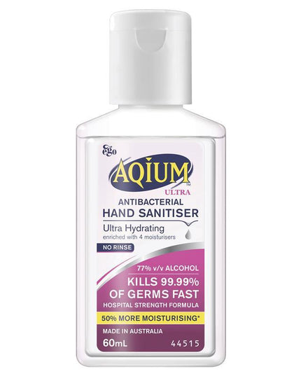 Aqium Antibacterial Hand Sanitiser Ultra 60Ml