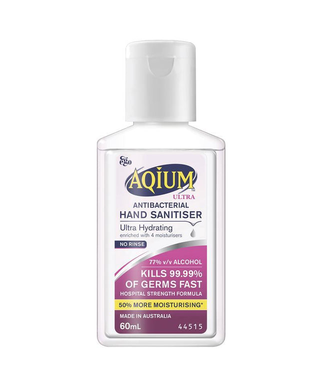 Aqium Antibacterial Hand Sanitiser Ultra 60Ml