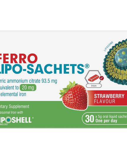 Lipo-Sachets Ferro Strawberry 5g 30 Sachets