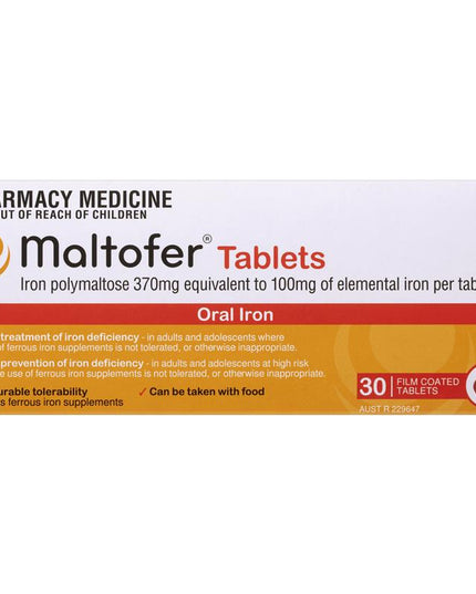 Maltofer Oral Iron 100mg 30 Tablets