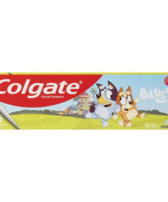 Colgate Toothpaste Kids Bluey 2-5 Years Mild Mint Gel 90g
