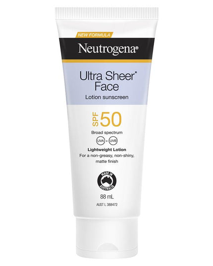 Neutrogena Ultra Sheer Face Lotion Sunscreen SPF 50 88ml
