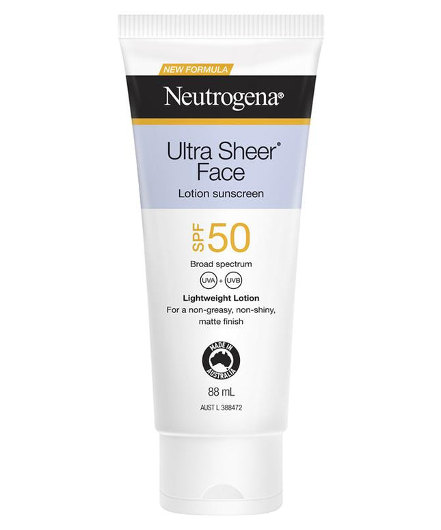 Neutrogena Ultra Sheer Face Lotion Sunscreen SPF 50 88ml