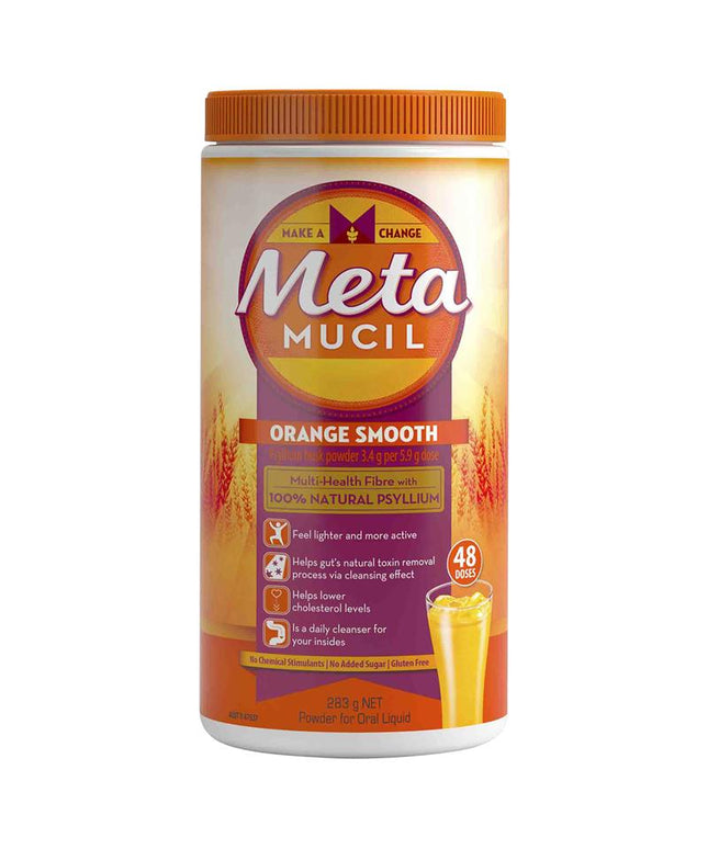 Metamucil Fibre Supplement Smooth Orange 48 Dose 283g