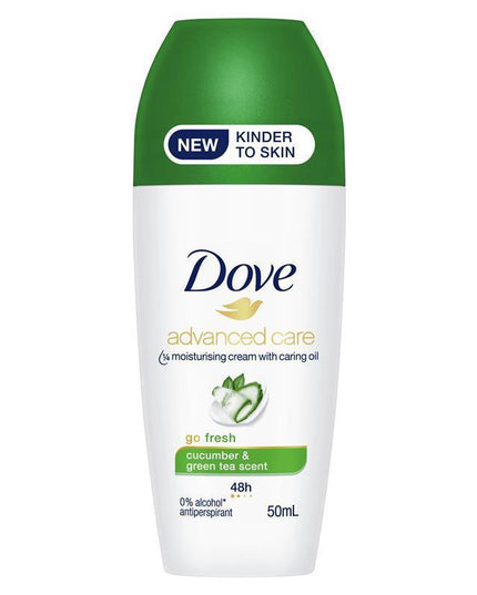 Dove for Women Antiperspirant Deodorant Roll On Advanced Care Go Fresh Cucumber 50ml