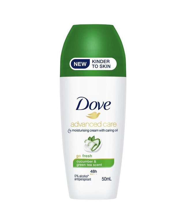 Dove for Women Antiperspirant Deodorant Roll On Advanced Care Go Fresh Cucumber 50ml