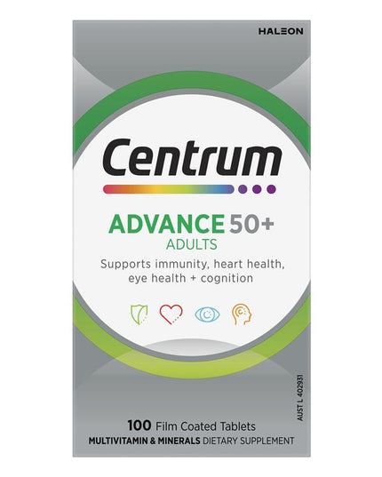 Centrum Advance Multivitamin 50+ 100 Tablets