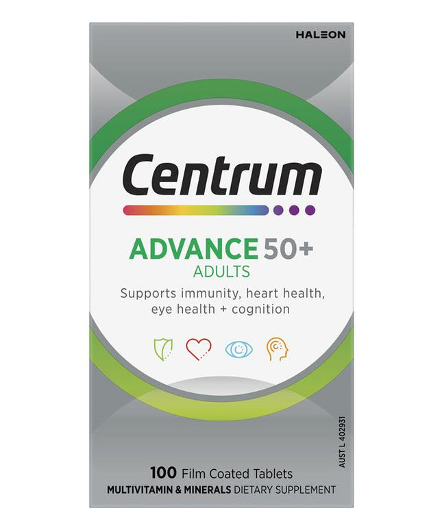 Centrum Advance Multivitamin 50+ 100 Tablets