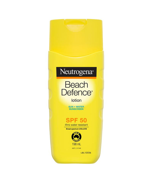 Neutrogena Beach Defence Sun + Water Sunscreen Lotion SPF 50 198mL