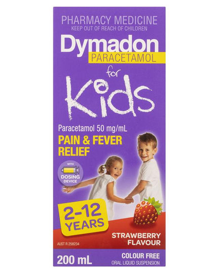 Dymadon for Kids Strawberry 2 Years - 12 Years 200ml