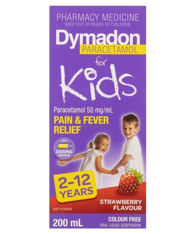 Dymadon for Kids Strawberry 2 Years - 12 Years 200ml