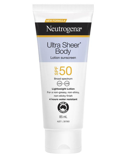 Neutrogena Ultra Sheer Body Lotion Sunscreen SPF 50 85ml