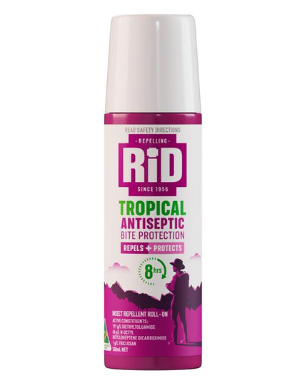 Rid Tropical Strength Medicated Insect Repellent Roll On Milk 100ml