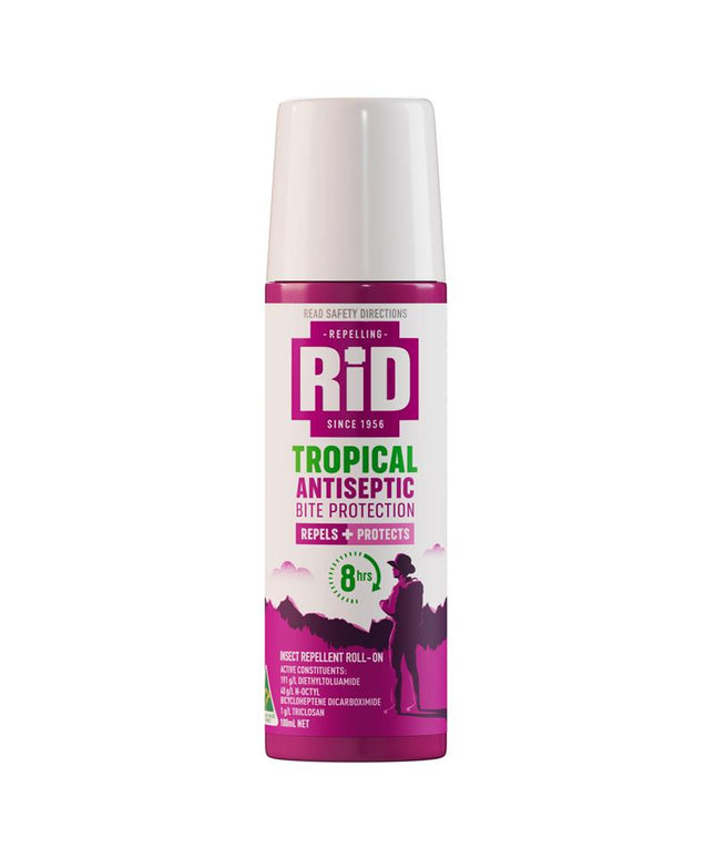 Rid Tropical Strength Medicated Insect Repellent Roll On Milk 100ml