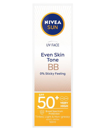 NIVEA Sun UV Face Sunscreen BB Cream SPF50 50ml