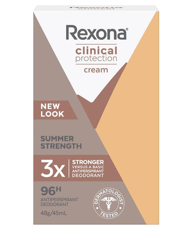 Rexona for Women Clinical Protection Antiperspirant Deodorant Summer Strength 45ml