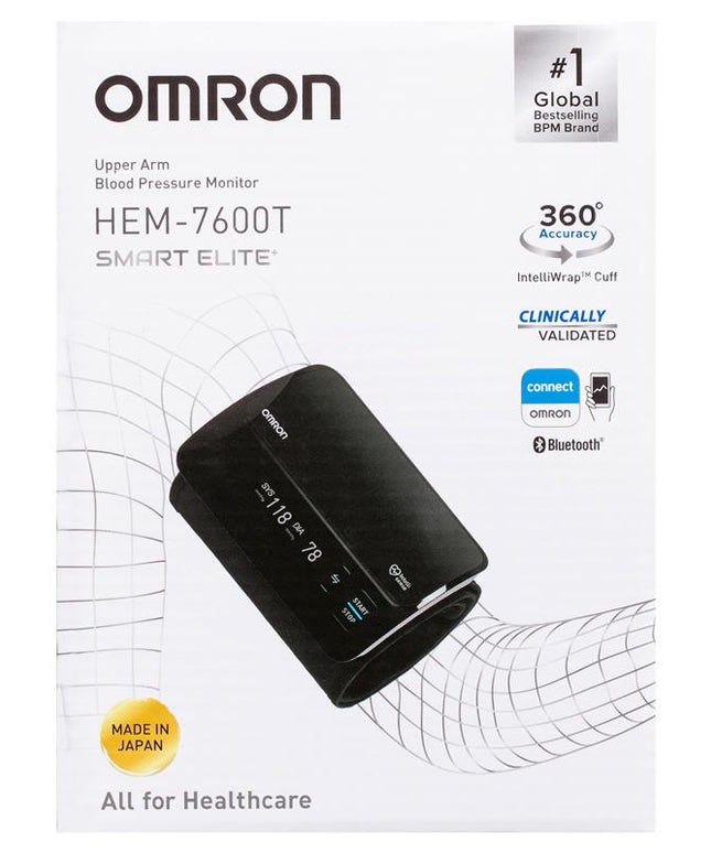 Omron Smart Elite HEM7600T Blood Pressure Monitor Bluetooth Tubeless