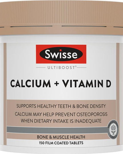Swisse Ultiboost Calcium + Vitamin D 150 Tablets