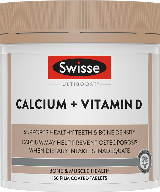 Swisse Ultiboost Calcium + Vitamin D 150 Tablets