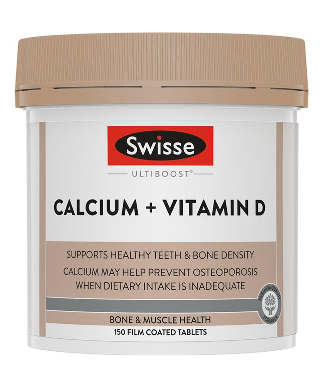 Swisse Ultiboost Calcium + Vitamin D 150 Tablets