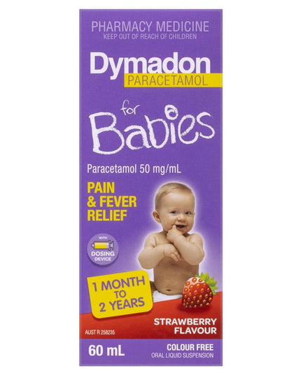 Dymadon for Babies Strawberry 1 Month - 2 Years 60ml
