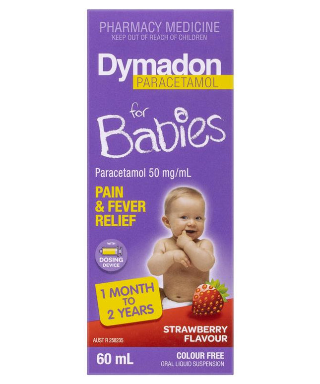 Dymadon for Babies Strawberry 1 Month - 2 Years 60ml