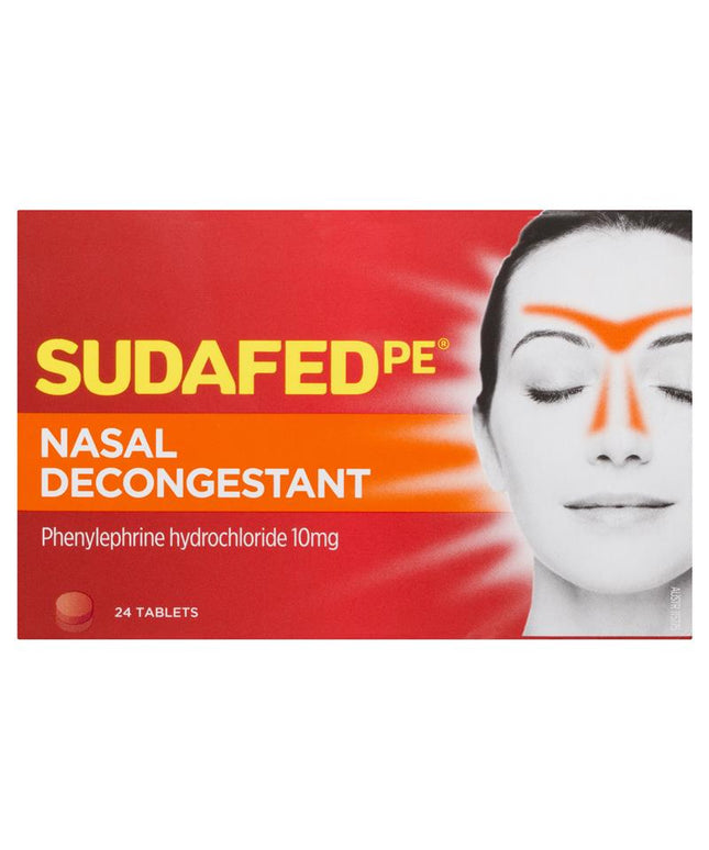 Sudafed PE Nasal Decongestant Tablets 24 Pack