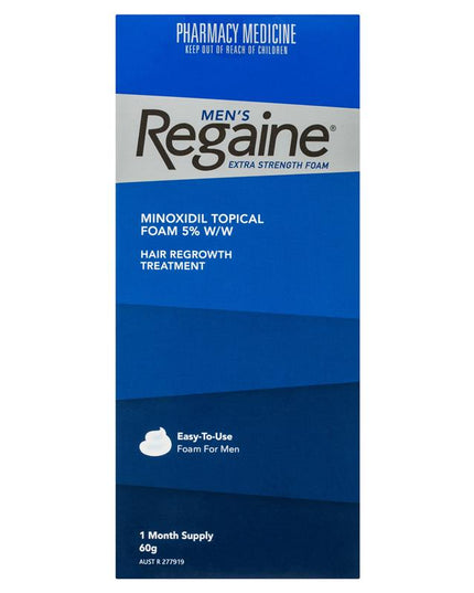 Regaine Men's Extra Strength Minoxidil Foam Hair Regrowth Treatment 60g